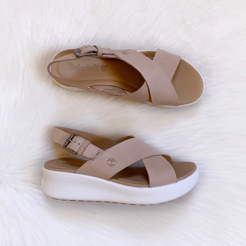 Timberland Los Angeles Wind Slingback Light Beige Sandals - Picture 6 of 8